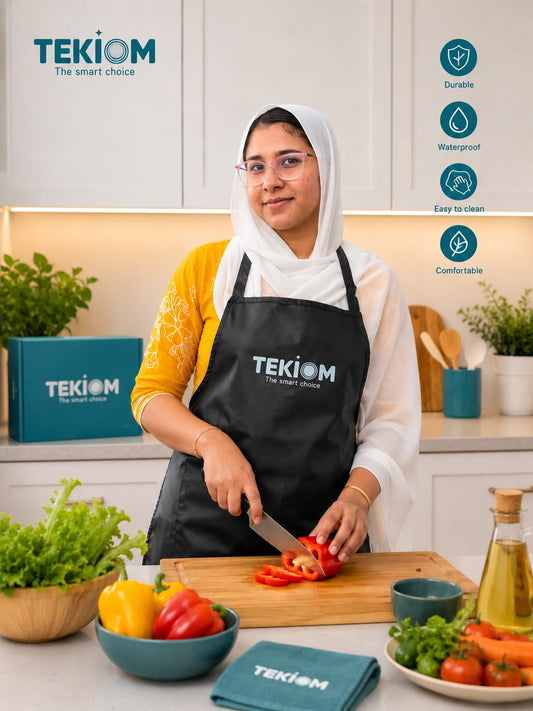 TEKIOM Kitchen Apron – Premium Rexine Apron