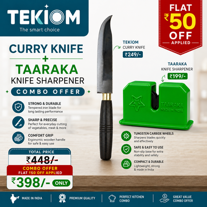 Curry Knif-Sharpener Combo