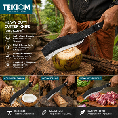 Heavy Duty Cutter Knife വെട്ടുകത്തി – Urukku Steel