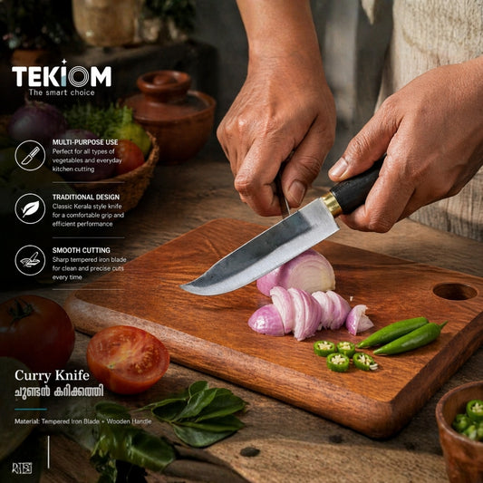 Traditional Kerala Curry Knife (ചുണ്ടൻ കറിക്കത്തി) – Multi-purpose